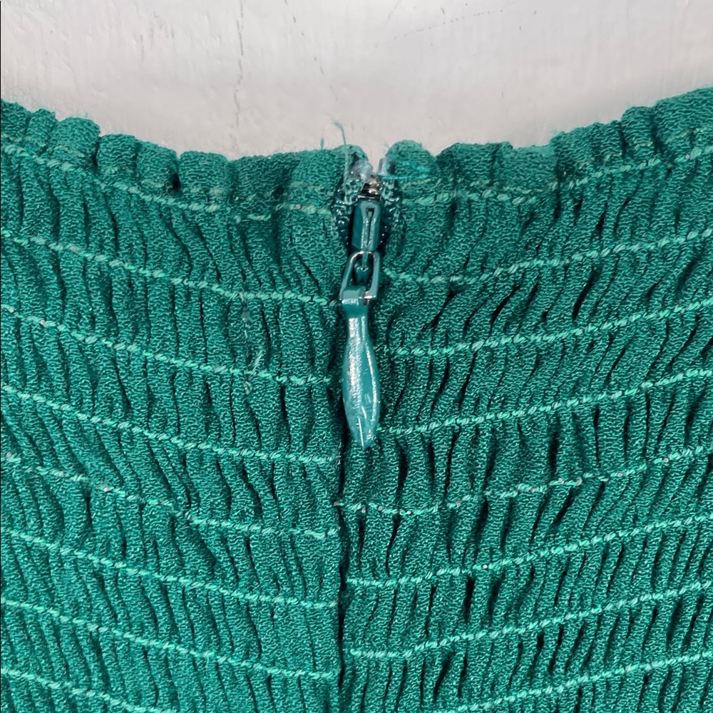 Reformation Sienne Emerald Midi Short Sleeves‎ Dress Sz 2 - Picture 8 of 9